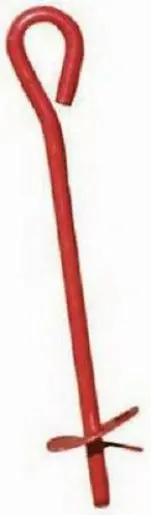 Midwest 901114A Red Metal Twist-In Tree Stake, 4″ x 40″ (10-Pack)
