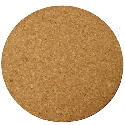 Midwest Air 12″ Round Cork Pot Saucers – Non-Slip Floor Protectors, 6-Pack