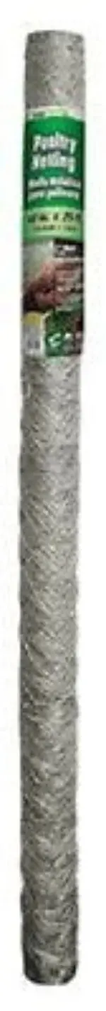 Midwest Air 308466B Heavy-Duty Poultry Netting – 48″ x 25′, 2″ Mesh Chicken Wire (6 Rolls)