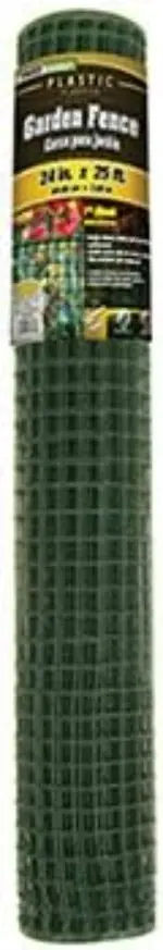Midwest Air 889251A Green PVC Garden Fence – 2 ft × 25 ft, 24-Pack