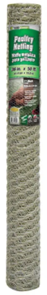 Midwest Air Galvanized Poultry Netting – 36 in x 50 ft, 1-Inch Mesh (Pack of 2)