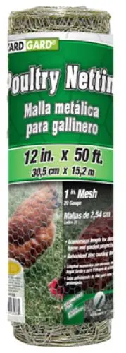 Midwest Air Poultry Netting – 12 in x 50 ft, 1-Inch Mesh Chicken Wire (Pack of 3)