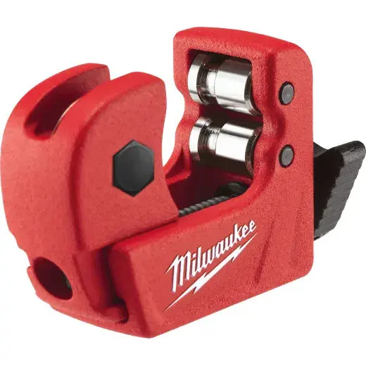 Milwaukee 1/2″ Mini Copper Tubing Cutter – Compact, One-Handed Pipe Cutting Tool, 48-22-4250