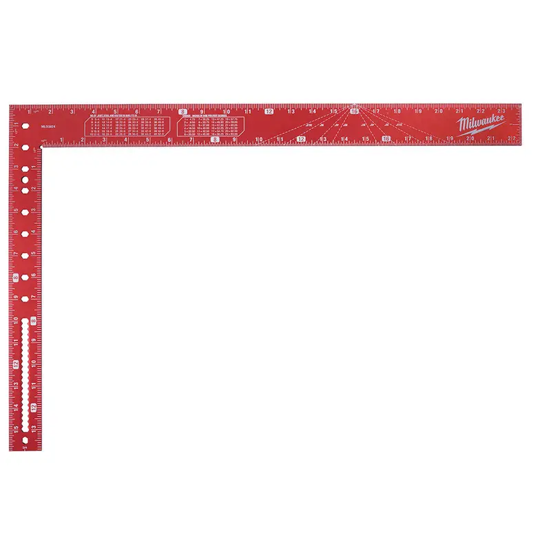 Milwaukee 16″ × 24″ Aluminum Framing Square – Precision Layout Tool (MLSQ024)