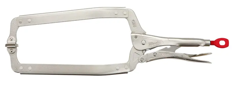 Milwaukee 18-Inch Swivel C-Clamp – Rotating Head for Versatile Clamping Angles (48-22-3520)