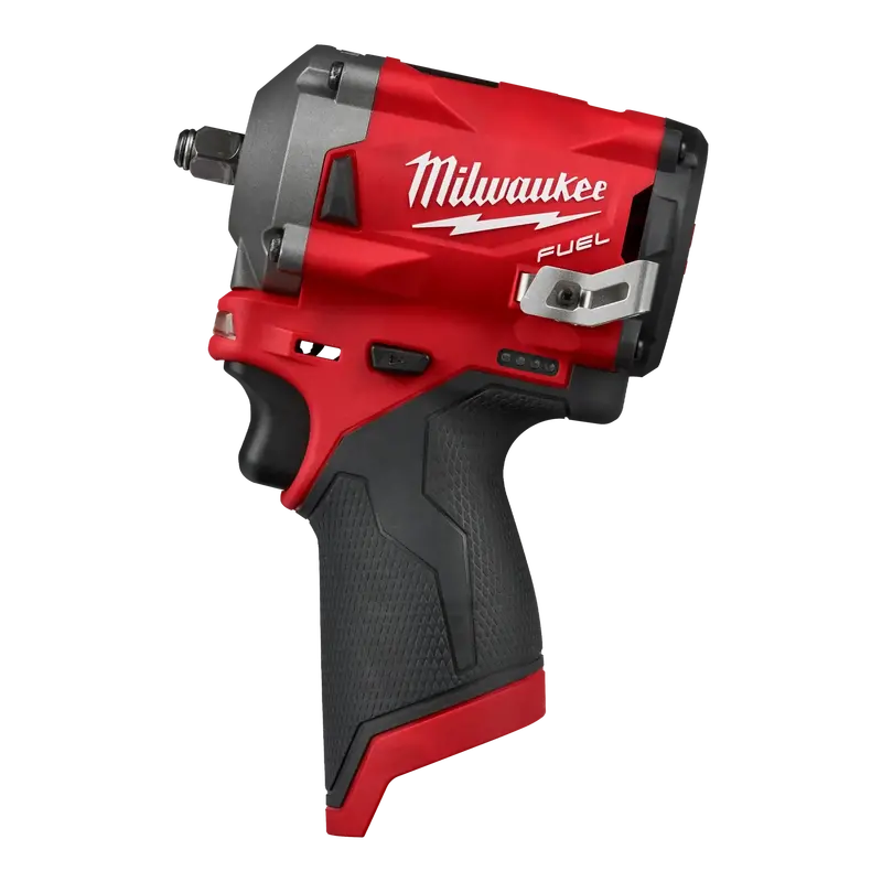 Milwaukee 2554-20 M12 FUEL 3/8″ Stubby Impact Wrench – Short-Body Design, High-Speed Fastening
