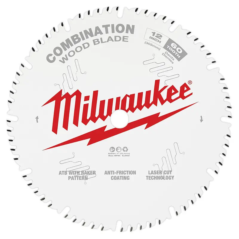 Milwaukee 48-40-1222 12-Inch 60-Tooth Combination Circular Saw Blade