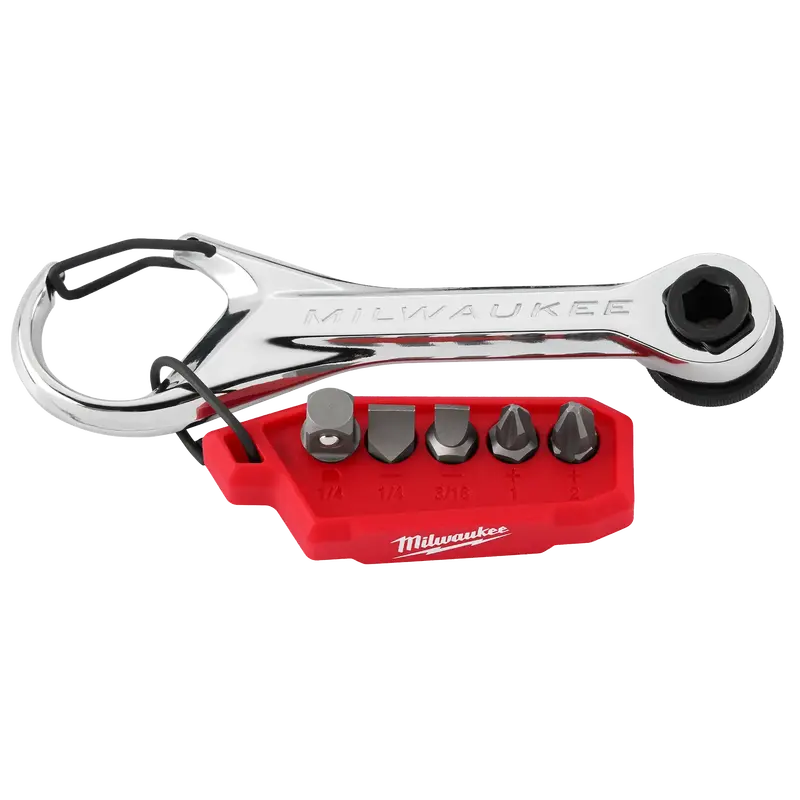Milwaukee 7-in-1 Multi-Bit Mini Ratchet Tool (48-22-2950)