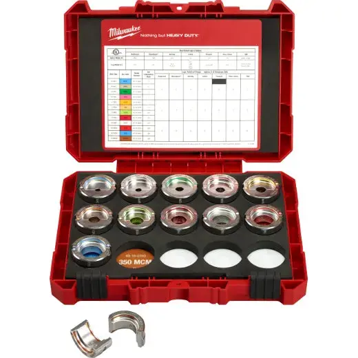 Milwaukee #8–350 MCM Aluminum U-Style Die Kit for Crimping Tools – Model 49-16-KITA