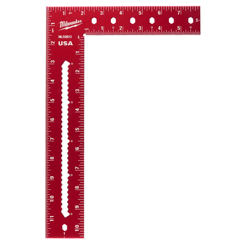 Milwaukee 8-Inch × 12-Inch Professional Framing Square (Model MLSQ812)