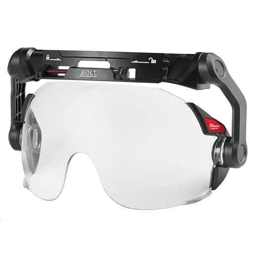 Milwaukee BOLT™ Clear or Tinted Dual-Coated Eye Visor for Safety Helmets – 48-73-141