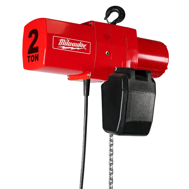 Milwaukee Electric 2-Ton Industrial Chain Hoist – Customizable Reach