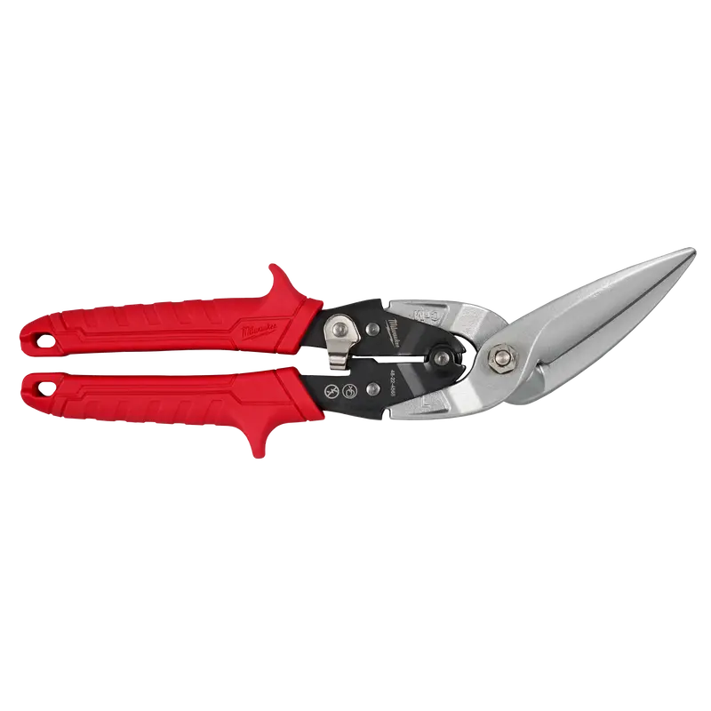 Milwaukee Left-Offset Long-Cut Aviation Snips – Ergonomic Stainless Steel Cutting – 48-22-4568