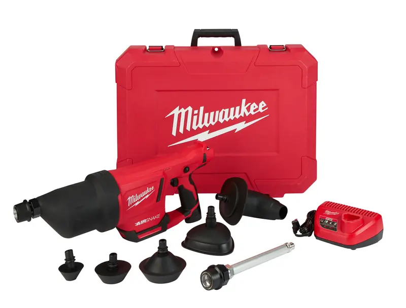 Milwaukee M12 AIRSNAKE Drain Cleaning Air Gun Kit – Pneumatic Efficiency