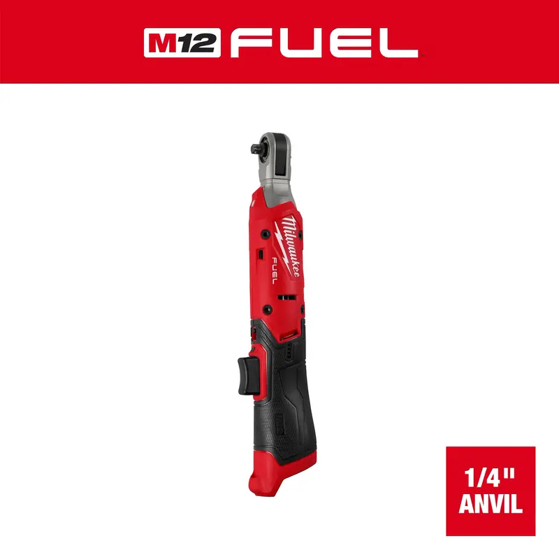Milwaukee M12 FUEL 1/4-Inch Ratchet Wrench – Cordless, Compact, High-Torque Drive Tool (3052-20)