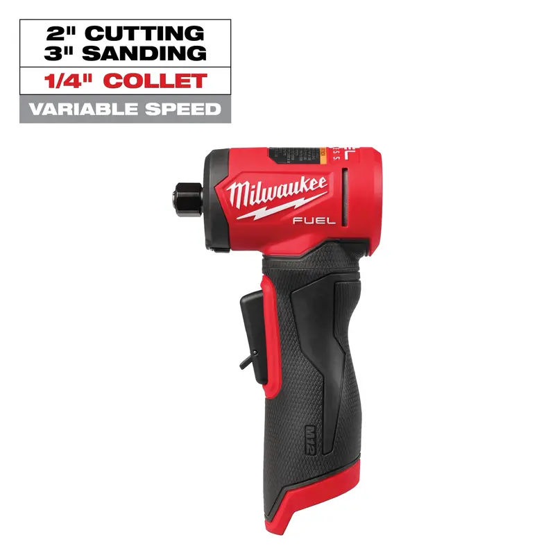 Milwaukee M12 FUEL 1/4″ Right-Angle Die Grinder – Compact Die Grinder Tool Only (3485-20)