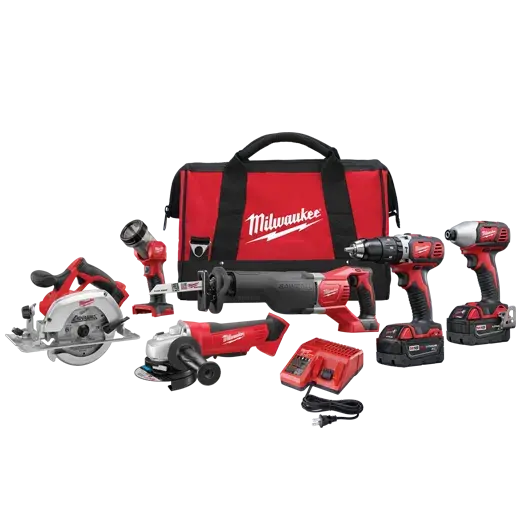 Milwaukee M18 6-Tool Cordless Combo Kit – 2696-26