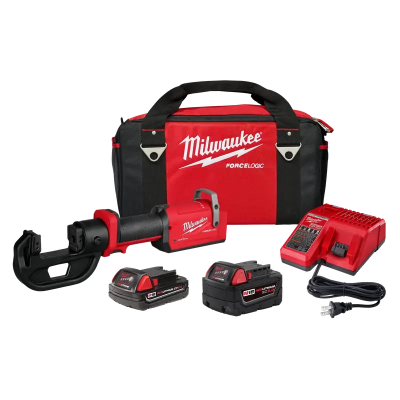 Milwaukee M18 FORCE LOGIC 12-Ton Kearney Linear Crimper Kit – Professional Cable Crimping System (2878K-22)