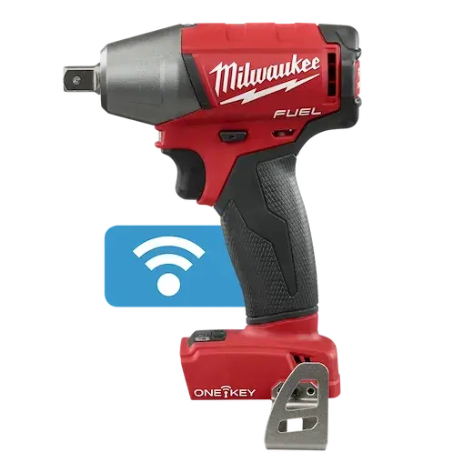 Milwaukee M18 FUEL 1/2″ Compact Impact Wrench with ONE-KEY – Pin Detent, 2759-20