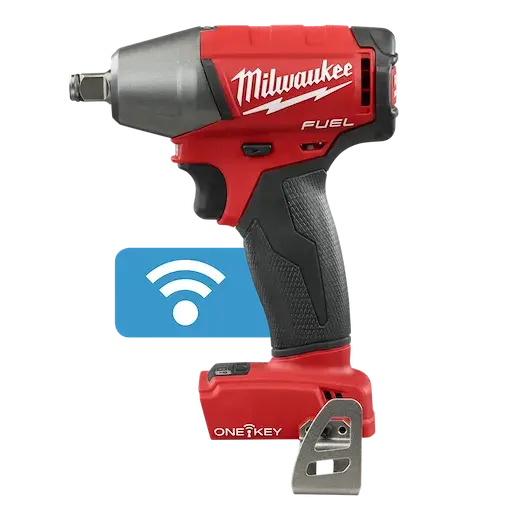 Milwaukee M18 FUEL 1/2-Inch Compact Impact Wrench with Friction Ring and ONE-KEY
