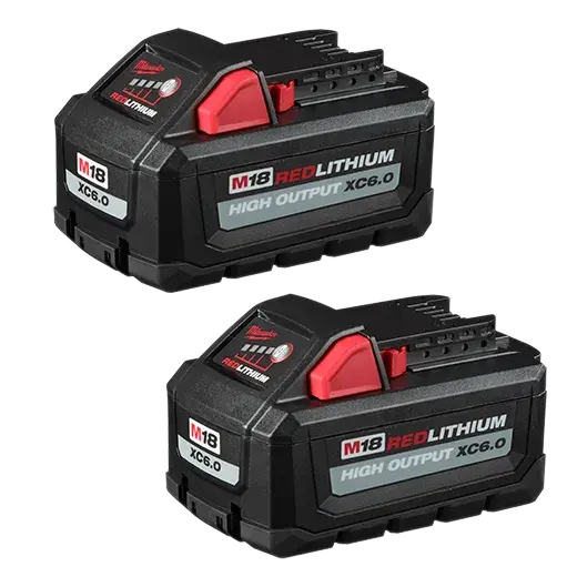 Milwaukee M18 REDLITHIUM HIGH OUTPUT XC6.0 Dual-Pack Rechargeable Battery Set (48-11-1862)
