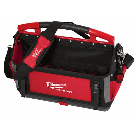Milwaukee PACKOUT 20-Inch Rugged Tote with Dual Handles and Durable Fabric – Model 48-22-8320