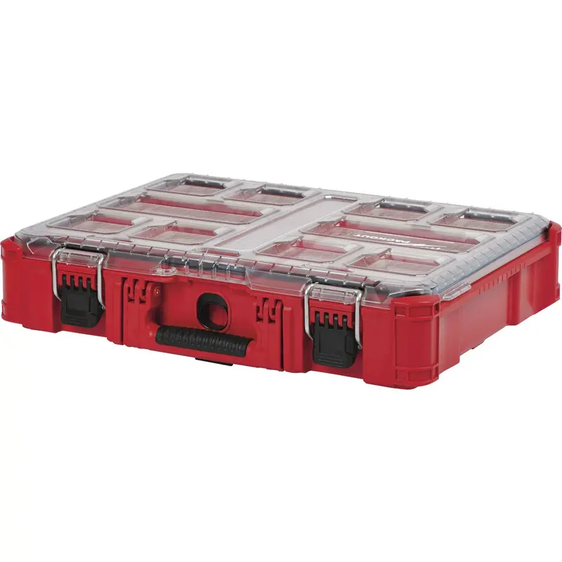 Milwaukee Packout Small Parts Organizer: 15" X 4.5" X 19.75", Includes 10 Removable Bins 1