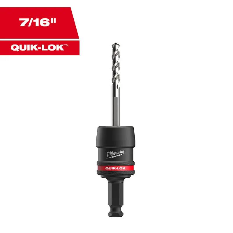 Milwaukee QUIK-LOK 5-Piece Arbor Set – 7/16″ Diameter, Quick-Change System (49-56-7555)
