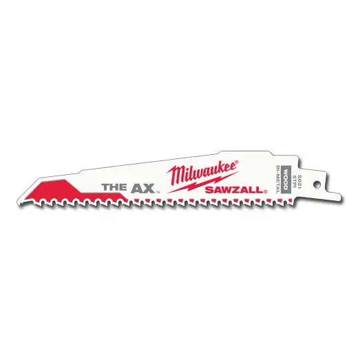 Milwaukee SAWZALL AX Nail-Embedded Wood Cutting Blades – 100-Pack (48-01-7026)