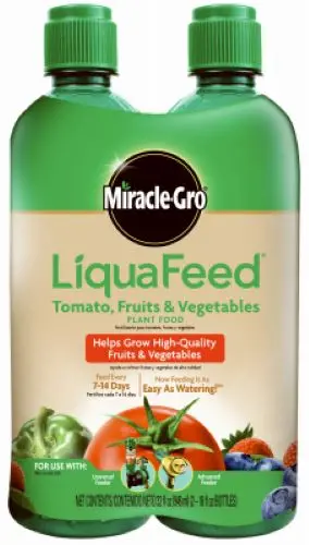Miracle-Gro LiquaFeed Tomato & Vegetable Plant Food Refills – 16 oz Bottles (2 per pack), 6-Pack