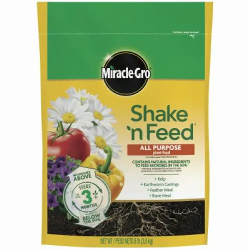 Miracle-Gro Shake ‘n Feed All Purpose Plant Food – 8 lb Bag (2 Bags)