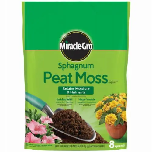 Miracle-Gro Sphagnum Peat Moss – 8-Quart Bag, 6-Count