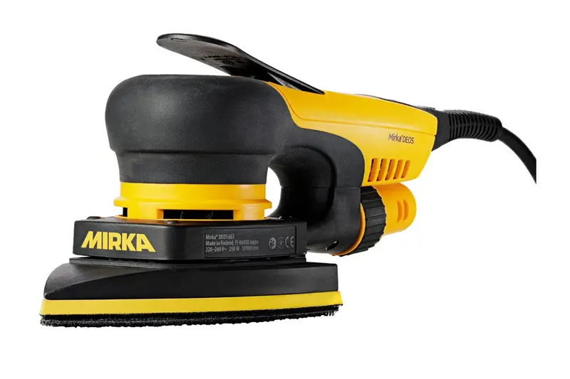 Mirka DEOS Delta 663 Vacuum-Ready Orbital Sander – 3.0 mm Orbit, 4″ × 6″ × 6″ Format, Model MID6630201US