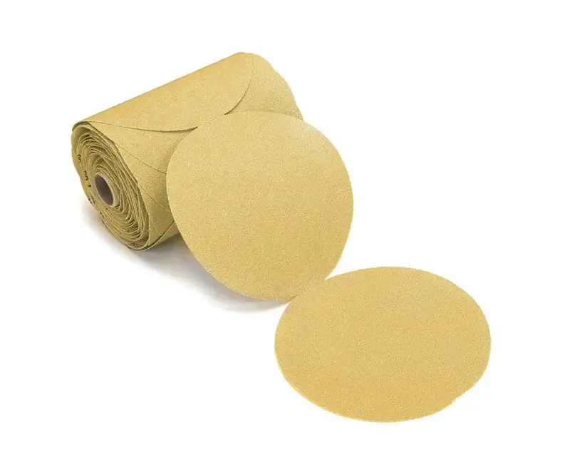 Mirka Gold 5″ PSA Vacuum Linkroll Discs – Interchangeable Disc Format for Continuous Sanding