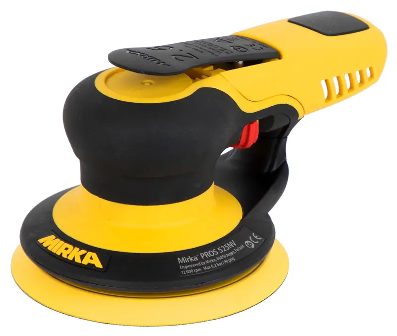 Mirka Pneumatic Orbital Sander – 5-Inch, 2.5mm Orbit, Non-Vacuum Operation (MRP-525NV)