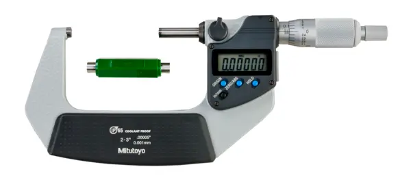 Mitutoyo IP65-Rated Digital Micrometer – Dual Inch/Metric Display, 2–3″ Range, Model 293-332-30