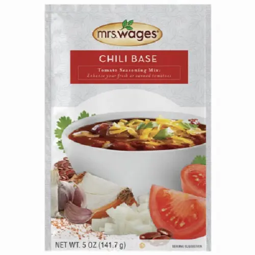 Mrs. Wages Chili Base & Canning Seasoning Mix (Tomato Flavor) – 24-Pack, 25 oz Each