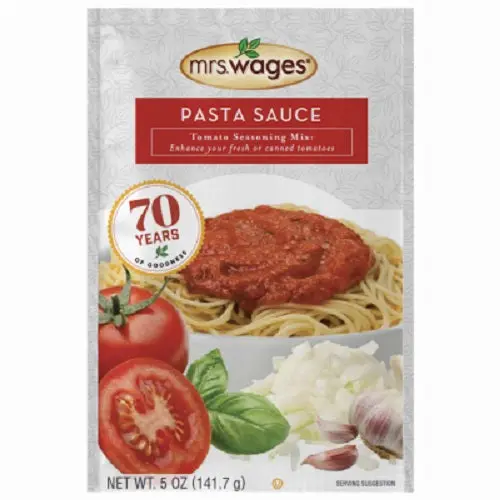 Mrs. Wages Tomato Sauce & Canning Mix for Pasta – 5 oz, Pack of 5