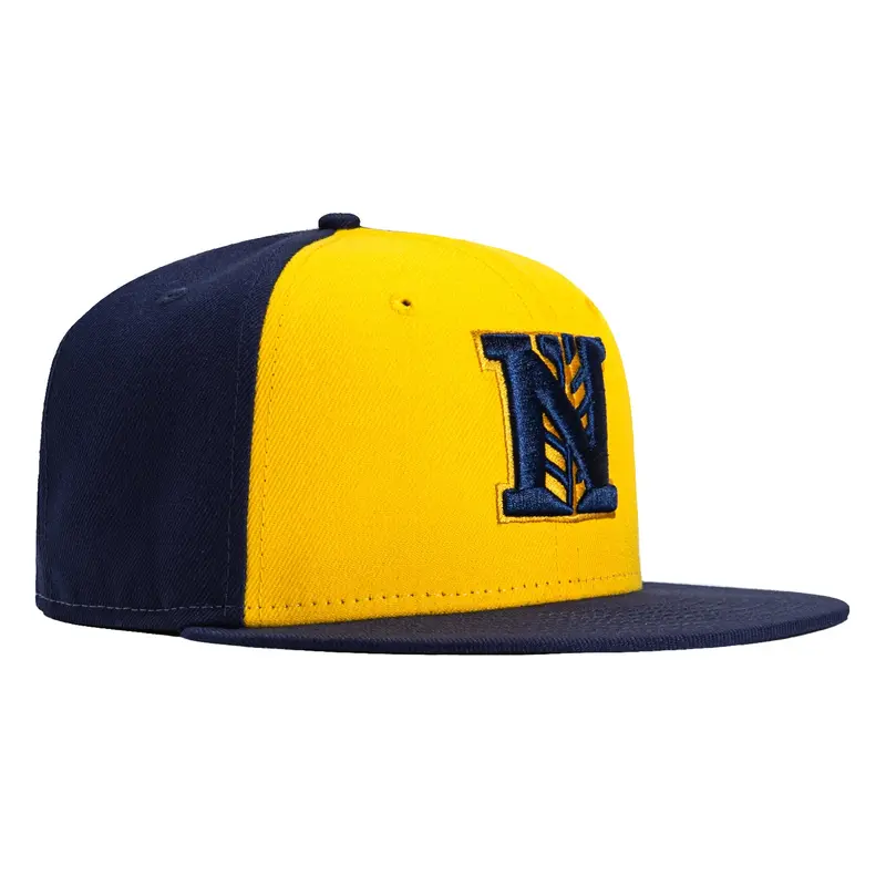 Nashville Brewskis Rail Cap – New Era 59Fifty in Gold & Light Navy