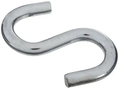 National Heavy-Duty Zinc S-Hooks – 3.5″ x 3/8″ (50 pcs)
