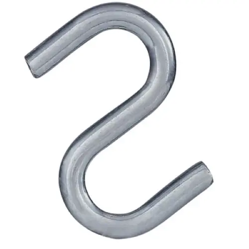 National N100-209 1.5-Inch Zinc-Plated Steel S-Hooks — 30-Piece Pack (Quantity: 2)