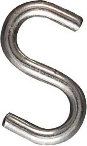 National N100-219 1-Inch Stainless Steel S-Hooks — 100-Piece Pack (Quantity: 5)