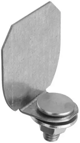 National N193-839 Galvanized Barn Door Track End Cap Kit – Includes Bolt, Nut & Washer (Single Unit)
