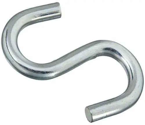 National N347-856 4-Inch Zinc-Plated Steel S-Hook (Pack of 10)