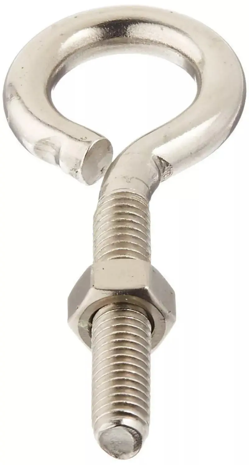 National Stainless Steel Eye Bolt Set – 5/16″ × 3-1/4″, Hex Nut Included (Model 2161BC, N221-614)