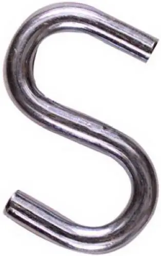 National Zinc-Plated S-Hooks – 1.5″ x 3/16″ (100 pcs)