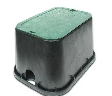 NDS 113BC Underground Sprinkler Valve Box — 12″ x 17″ Rectangular with Cover