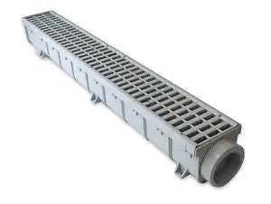 NDS Pro-Series 864G Light-Traffic Drain Kit — 39.75″ x 5″ Channel Grate and Drain System