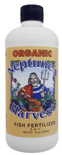 Neptune’s Harvest Hydrolyzed Fish Fertilizer – 2-4-1 NPK, 18 oz Concentrated Liquid
