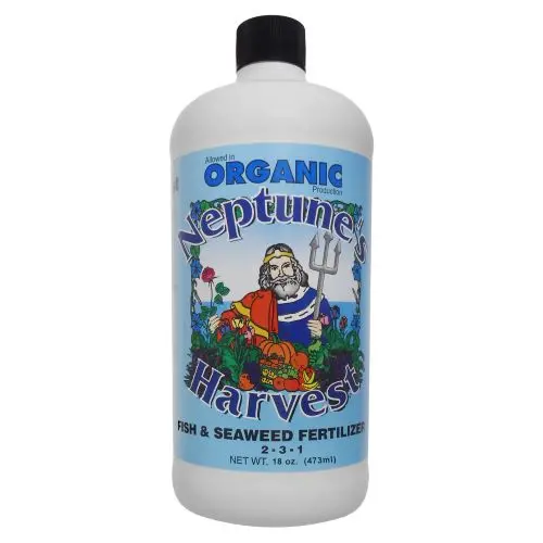 Neptune’s Harvest Organic Fish & Seaweed Fertilizer – 2-3-1 NPK, 18 oz Liquid